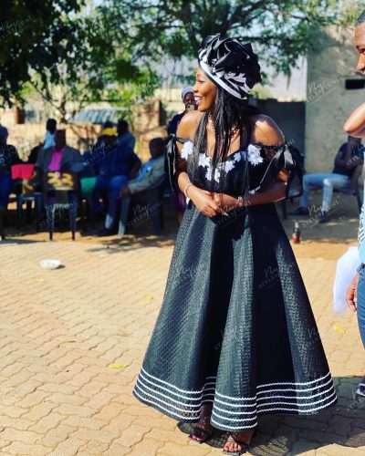 Black Xhosa Dress By Styles By Tumi