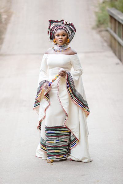 Drop Shoulder Xhosa Dress by Uyinqaba Designs