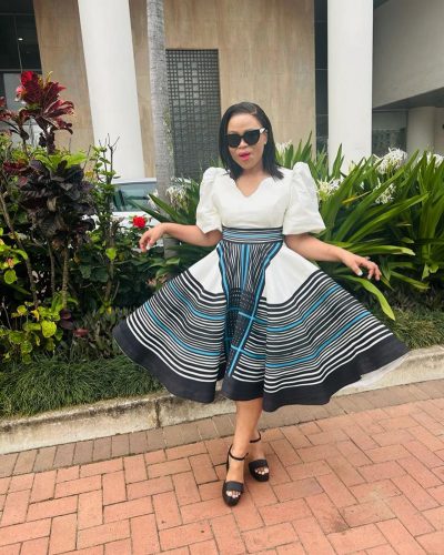 Stylish A Line Xhosa Dress By Styles By Tumi