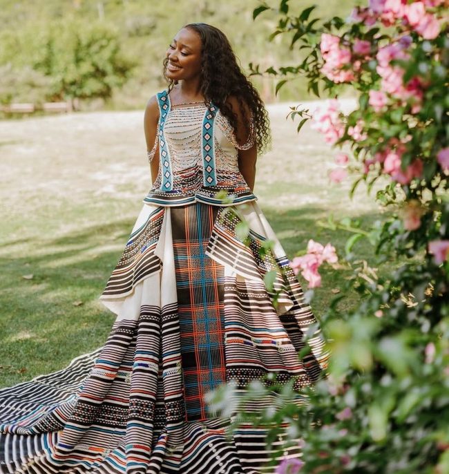 Xhosa Dress By Uyinqaba Designs Layered Xhosa Dress By Uyinqaba Designs