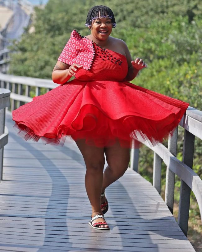 Rosen Dress with Shweshwe By Indoni Fashion House Rosen Dress with Shweshwae By Indoni Fashion House