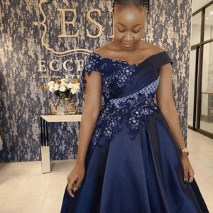 Beautiful Shweshwe Dress with lace