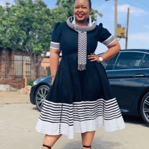 Black Plus Size Xhosa Dress