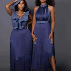 Stylish Shweshwe Dresses with tussels