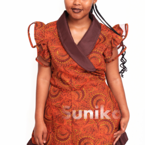 Brown Short Pinifa Dress