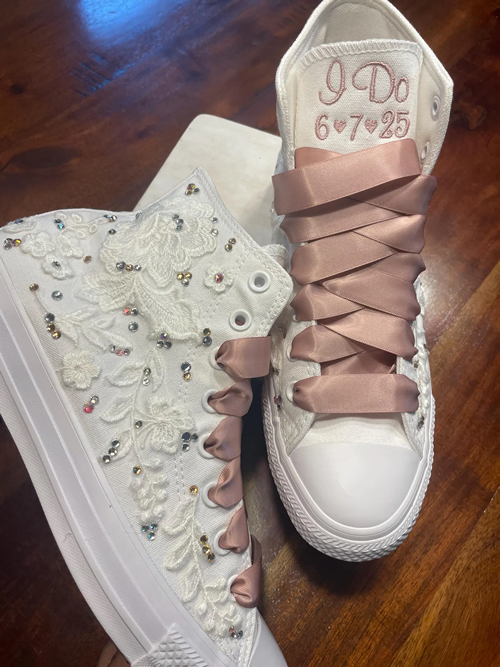 Personalised Bridal Sneakers